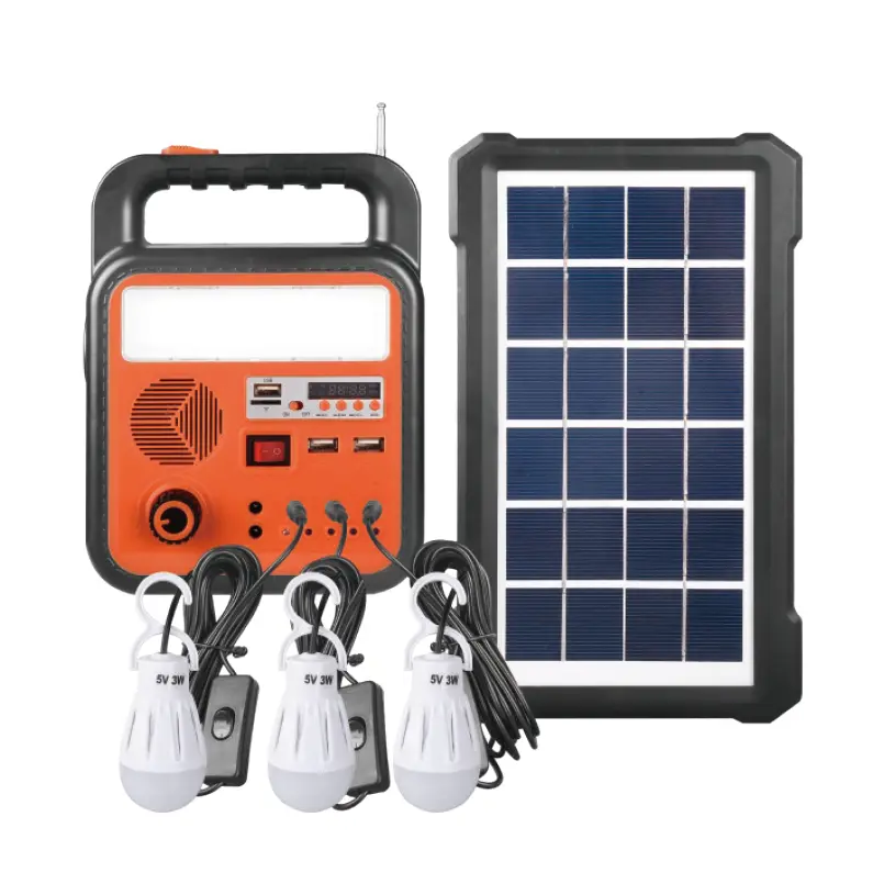 Bộ trạm năng lượng mặt trời LED 5W có thể sạc lại